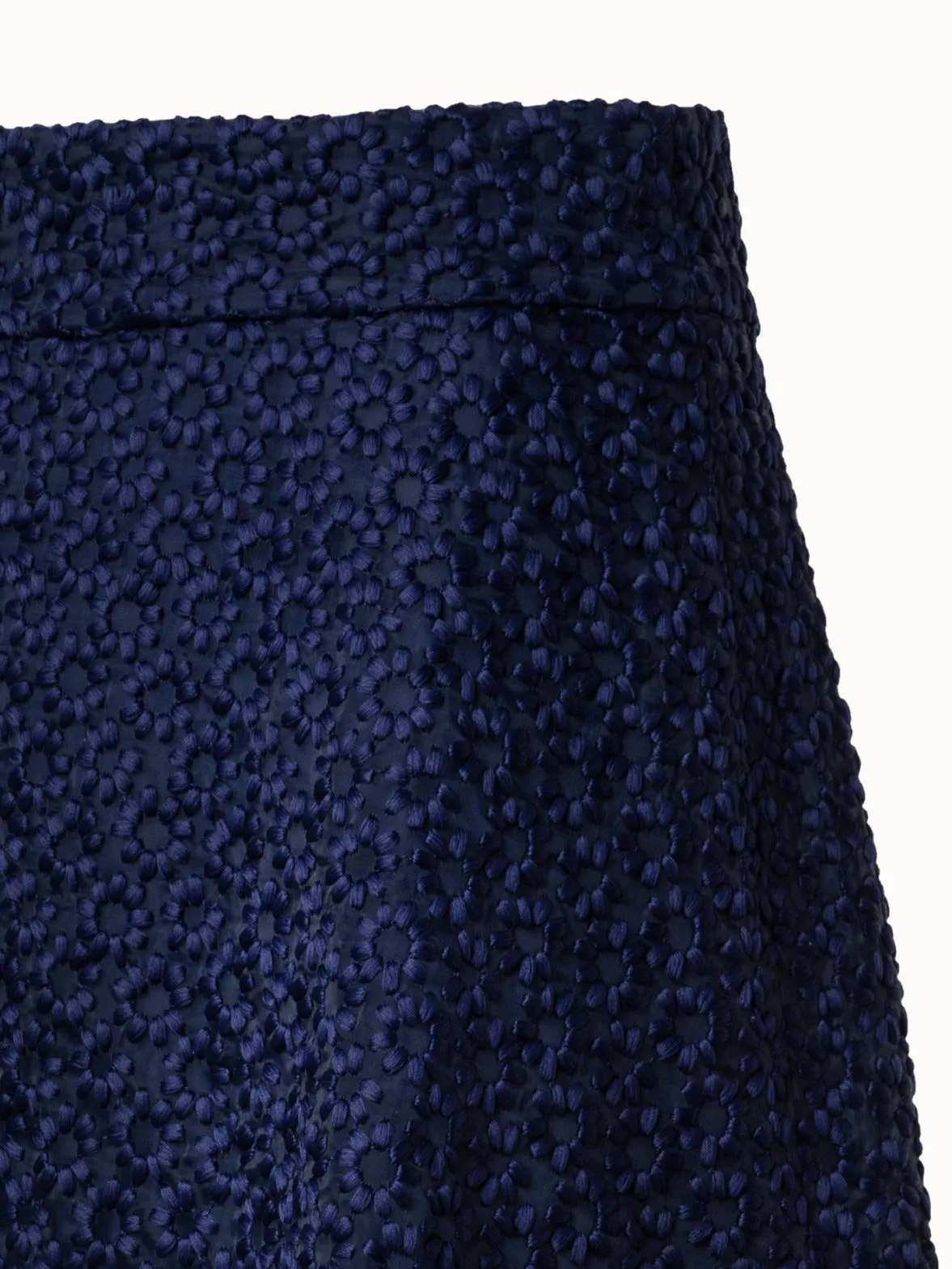 A-Line Skirt with St. Gallen Flower Embroidery Akris