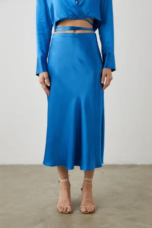 ANYA SKIRT - COBALT Rails
