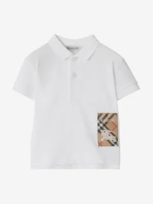Baby Boys Johane EKD Polo Shirt in White