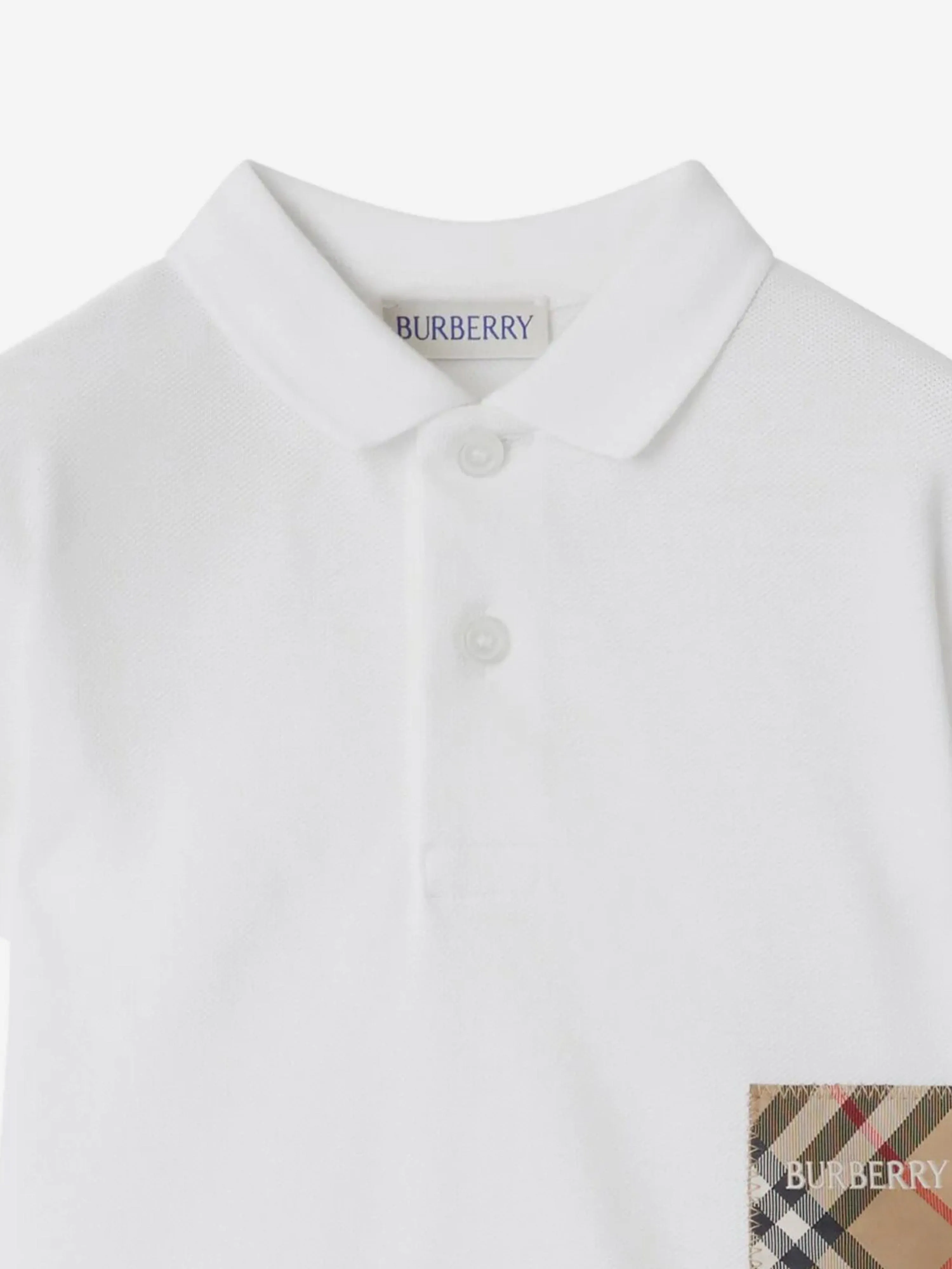 Baby Boys Johane EKD Polo Shirt in White