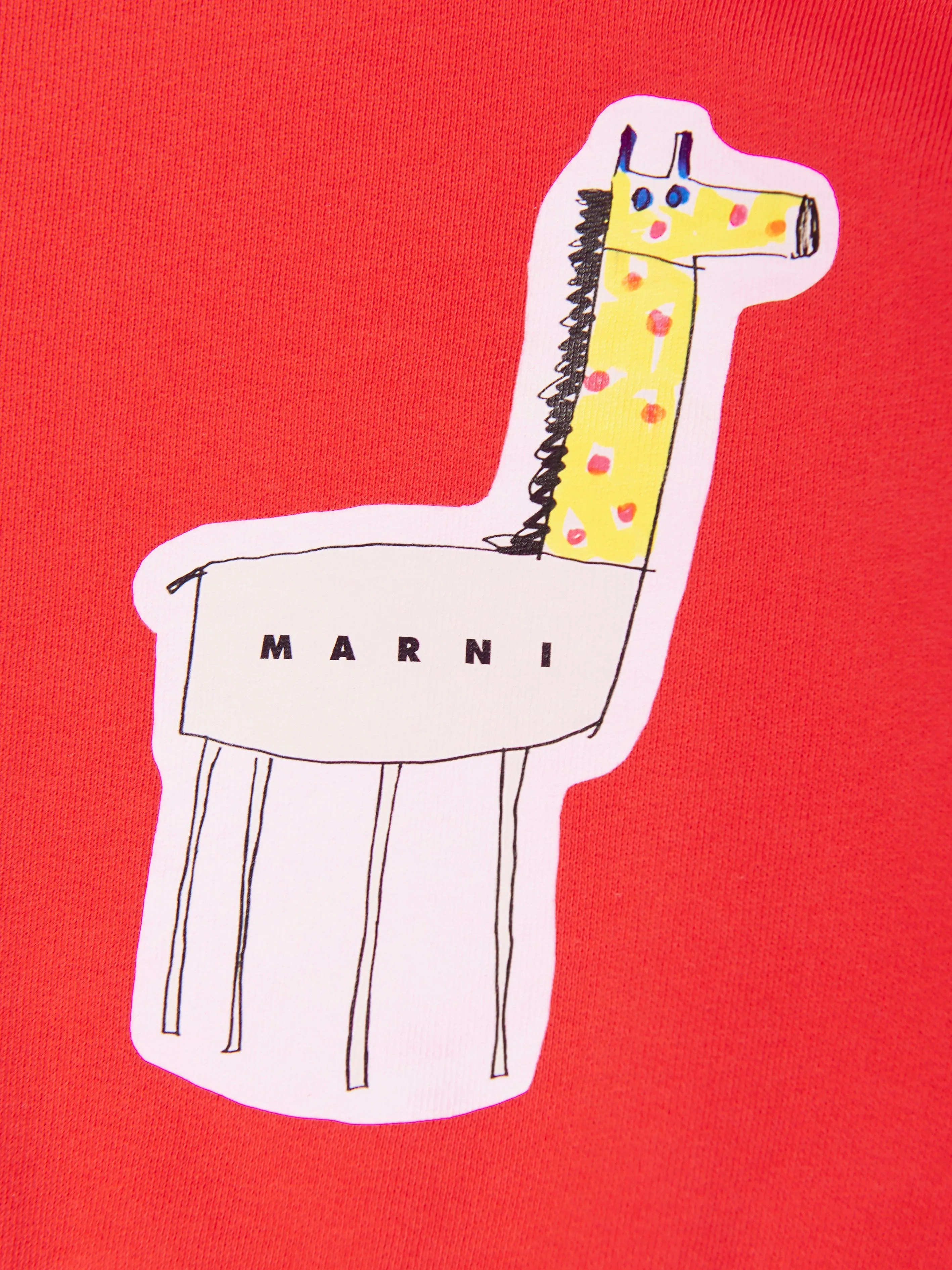 Baby Giraffe Sweatshirt in Red
