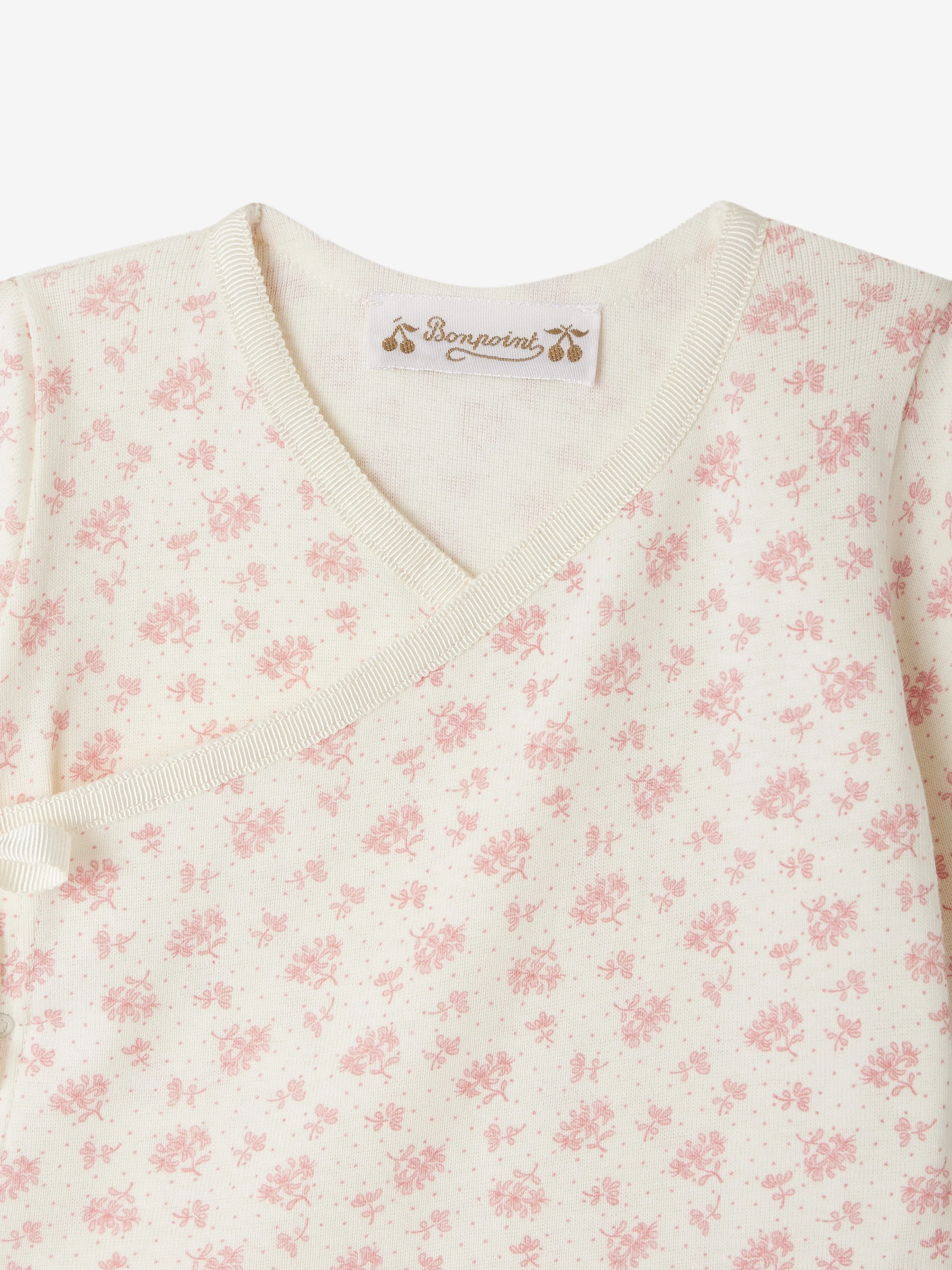 Baby Girls Floral Giulietta Babygrow in Ivory