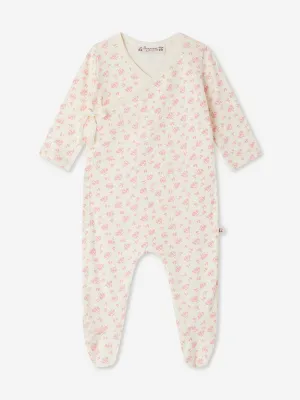 Baby Girls Floral Giulietta Babygrow in Ivory