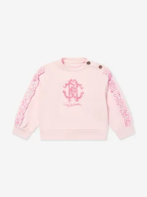 Baby Girls Logo Sweatshirt in Pink