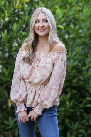 Belisa Jacquard Ruffled Peplum Top - FINAL SALE