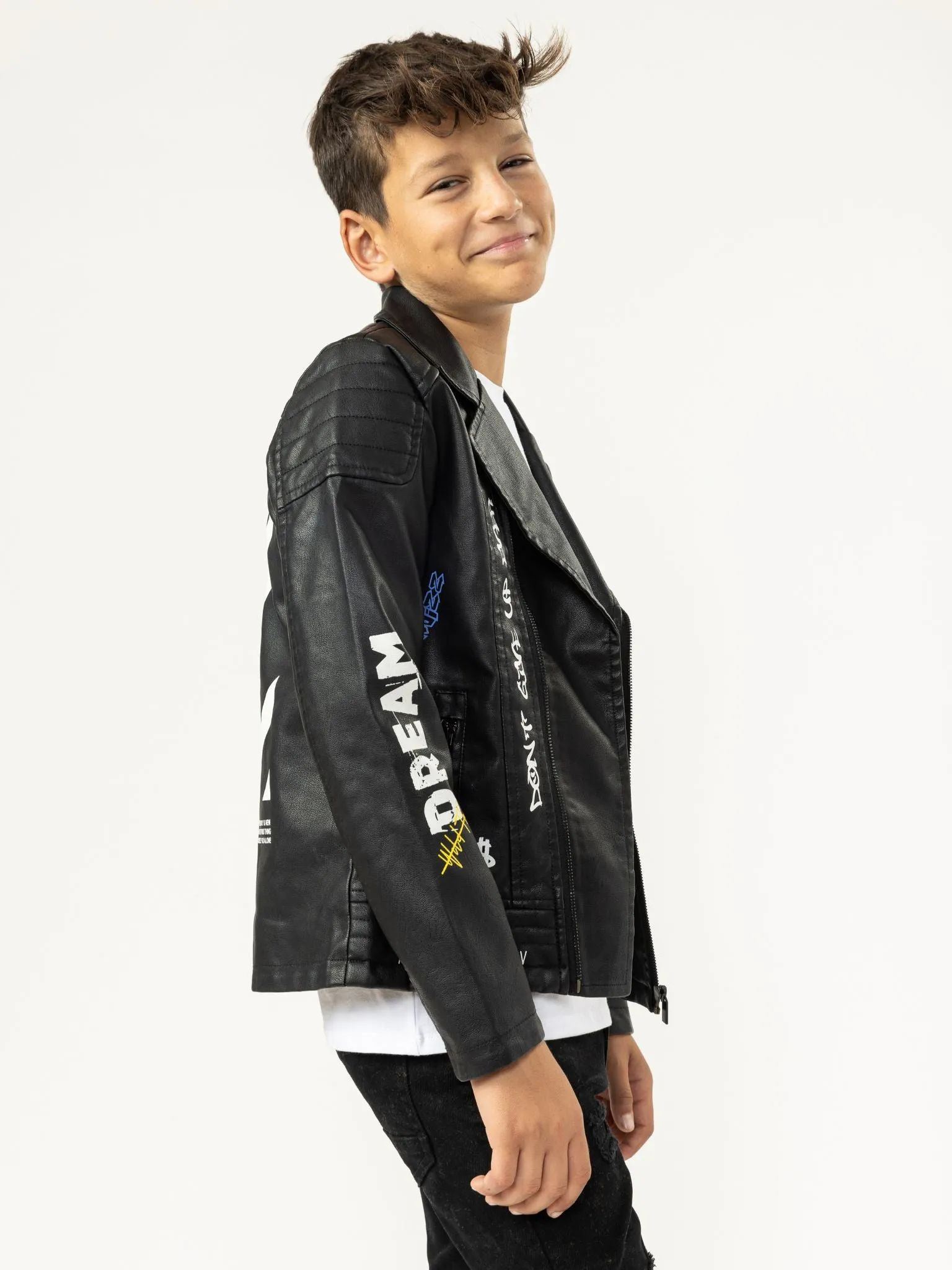 BLACK LEATHER JACKET