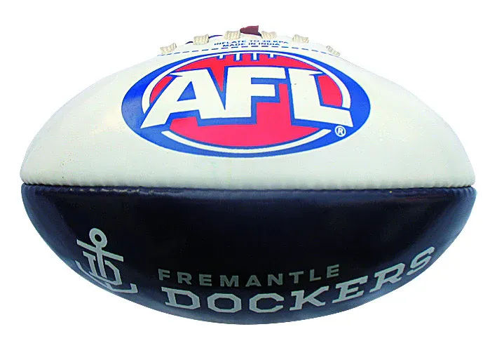 Burley PVC AFL Dockers Football 20cm <br> 9BA102G006