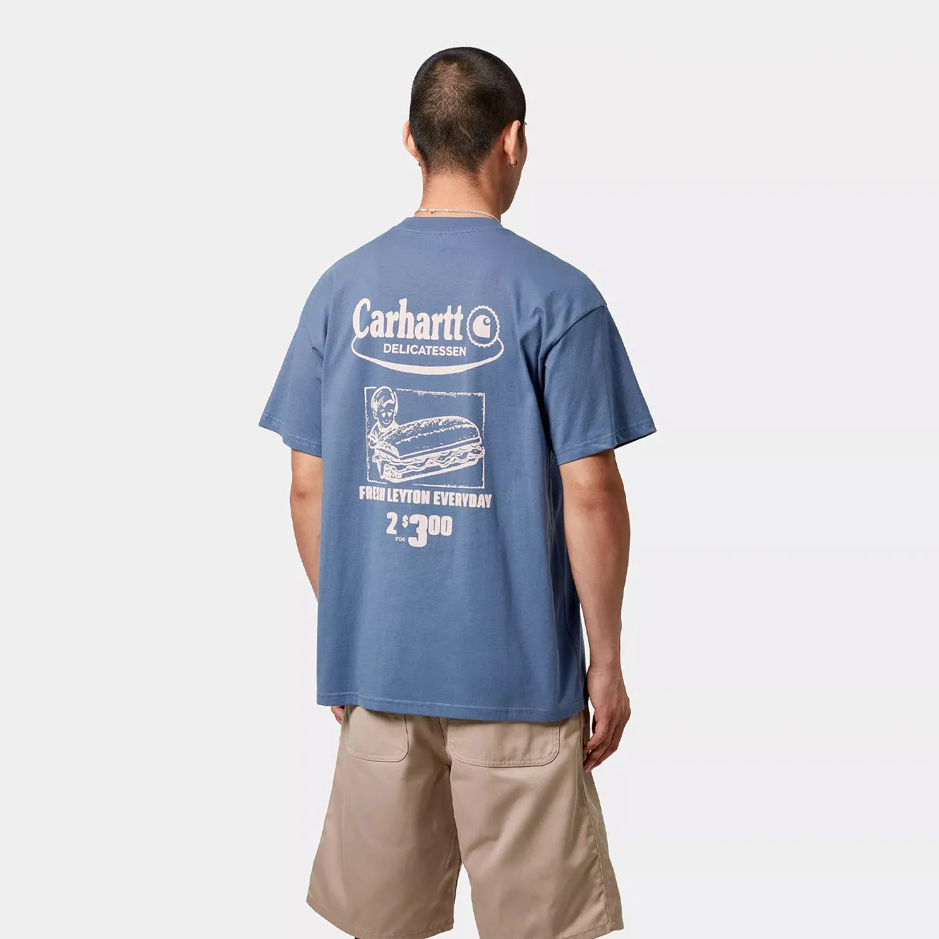Carhartt WIP S/S Catalogue T-Shirt Blue Iris / Air Pink