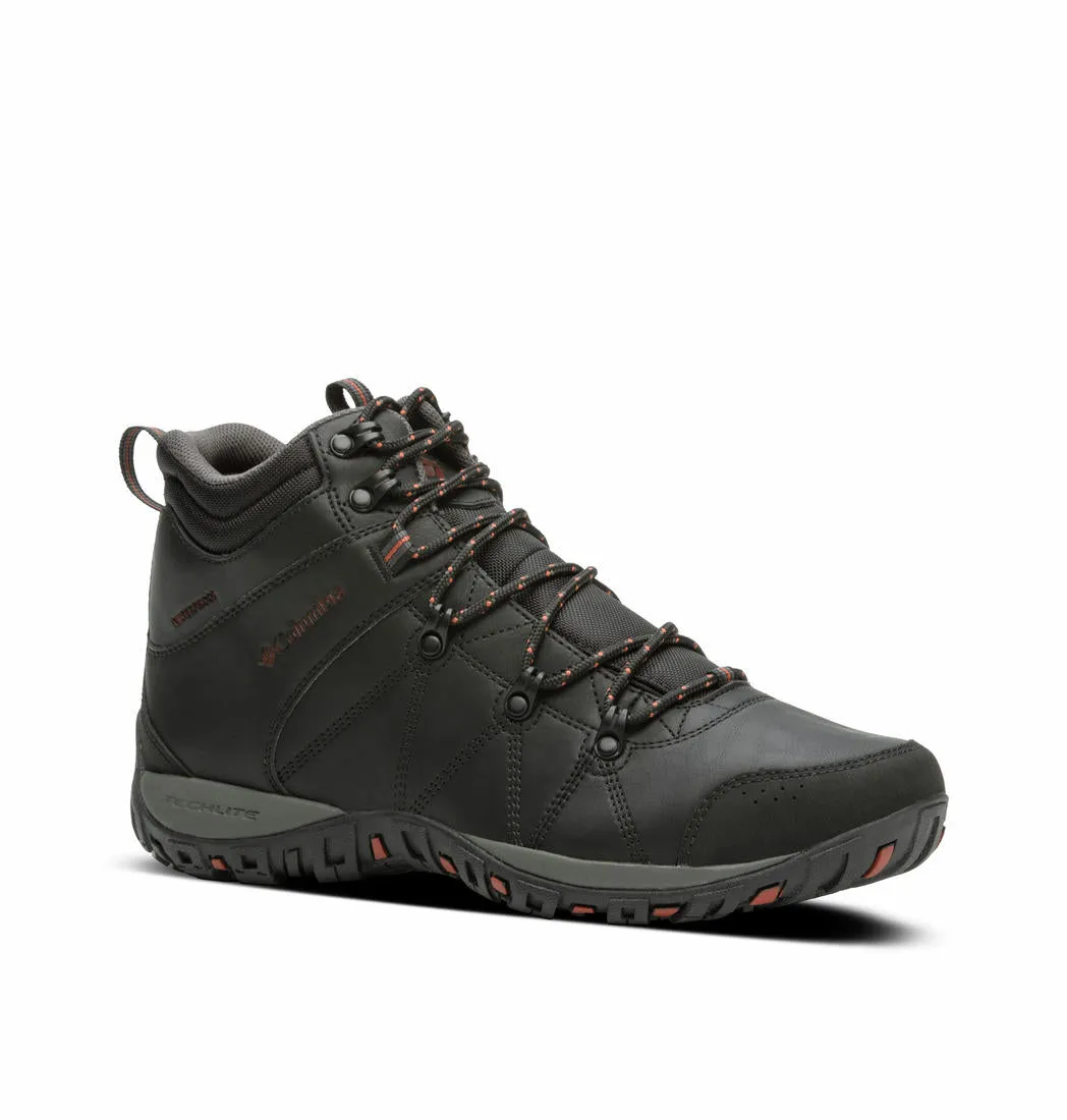 Columbia Men Black PEAKFREAK VENTURE MID OMNI-H Water Resistant Shoes