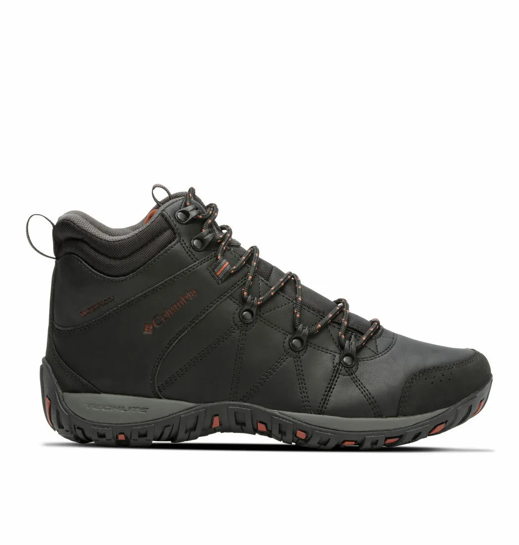 Columbia Men Black PEAKFREAK VENTURE MID OMNI-H Water Resistant Shoes