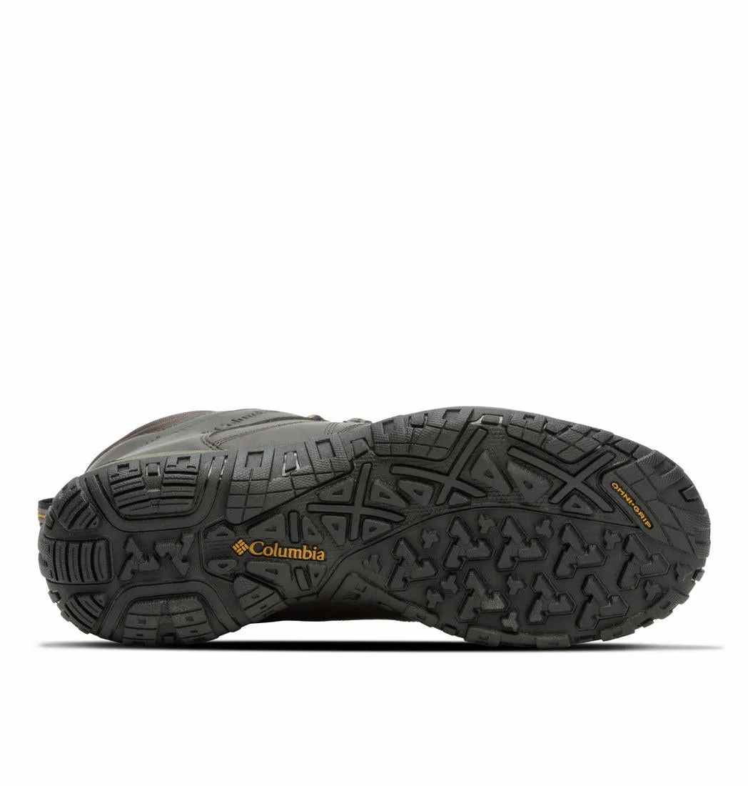 Columbia Men Brown PEAKFREAK VENTURE MID OMNI-H Water Resistant Shoes