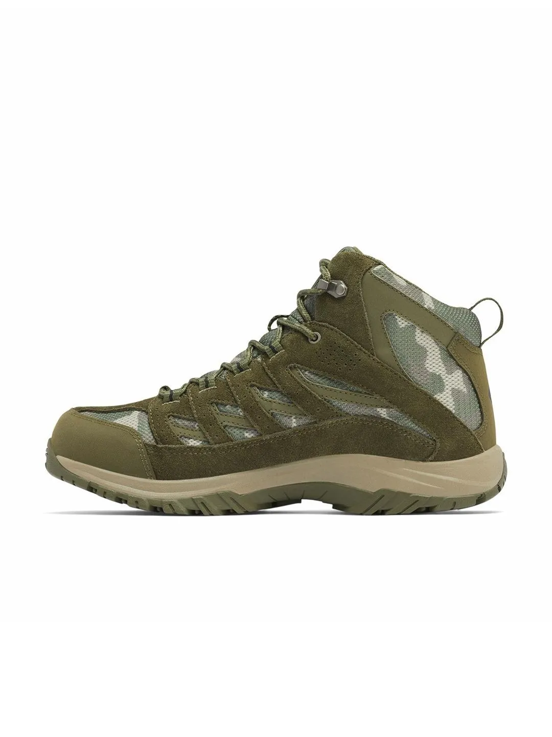Columbia Men Green Crestwood Mid Water Resistant Shoes