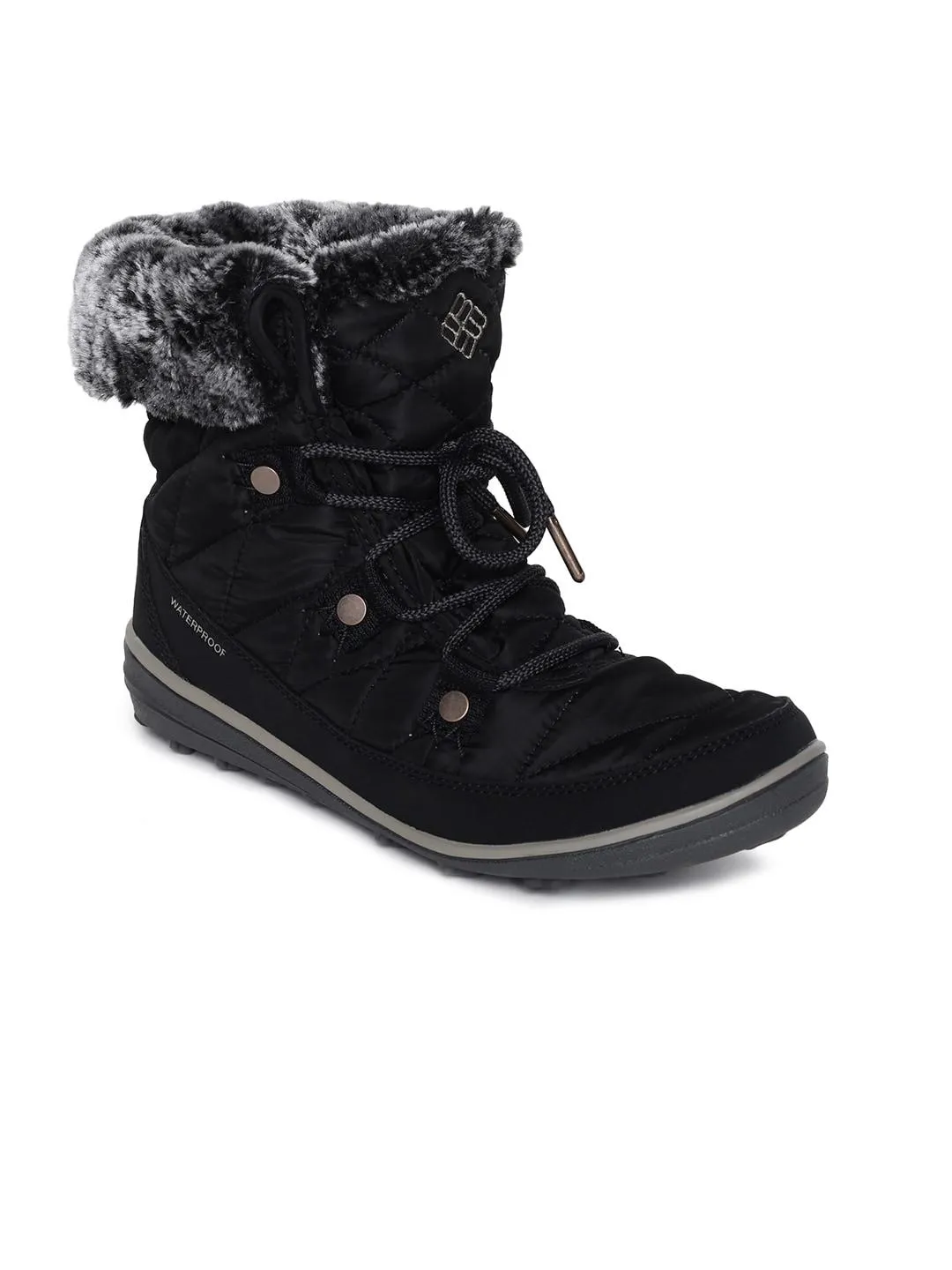 Columbia Women Black HEAVENLY SHORTY OMNI-HEAT Water Resistant Shoes