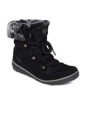 Columbia Women Black HEAVENLY SHORTY OMNI-HEAT Water Resistant Shoes