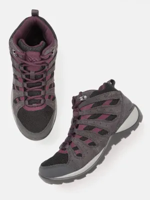 Columbia Women Black REDMOND V2 MID Water Resistant Shoes