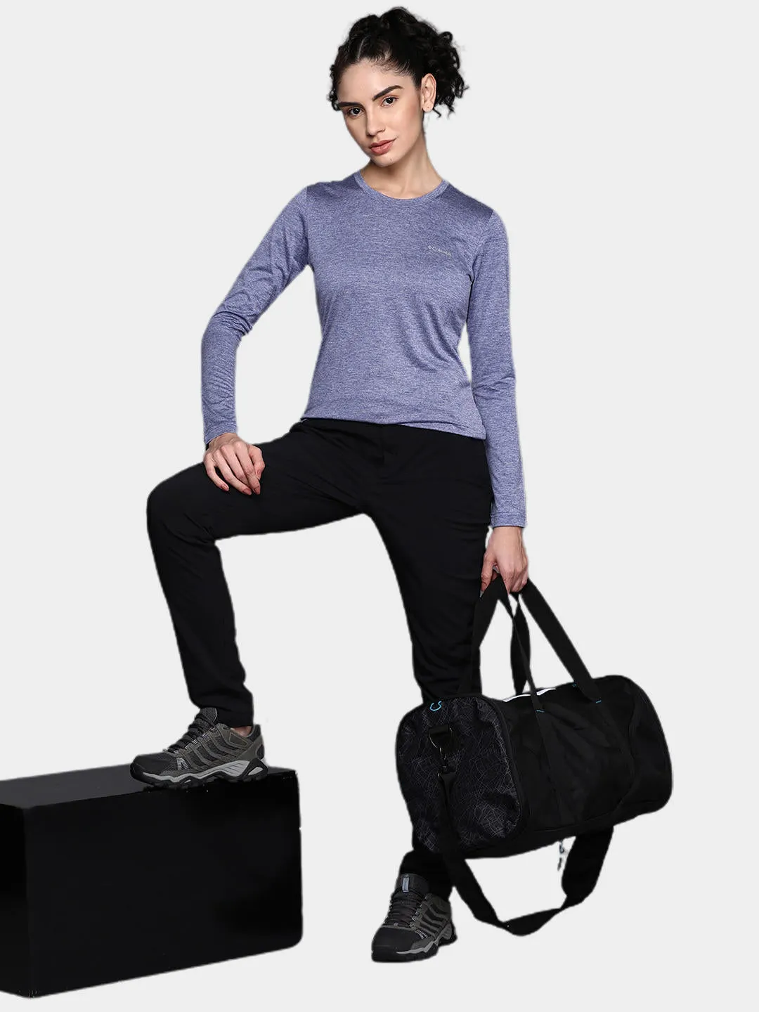 Columbia Women Blue Omni-Wick Hike Tshirt