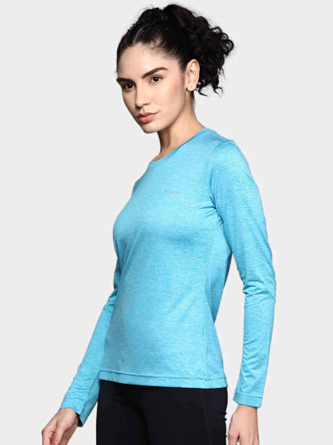 Columbia Women Blue Omni-Wick Hike Tshirt