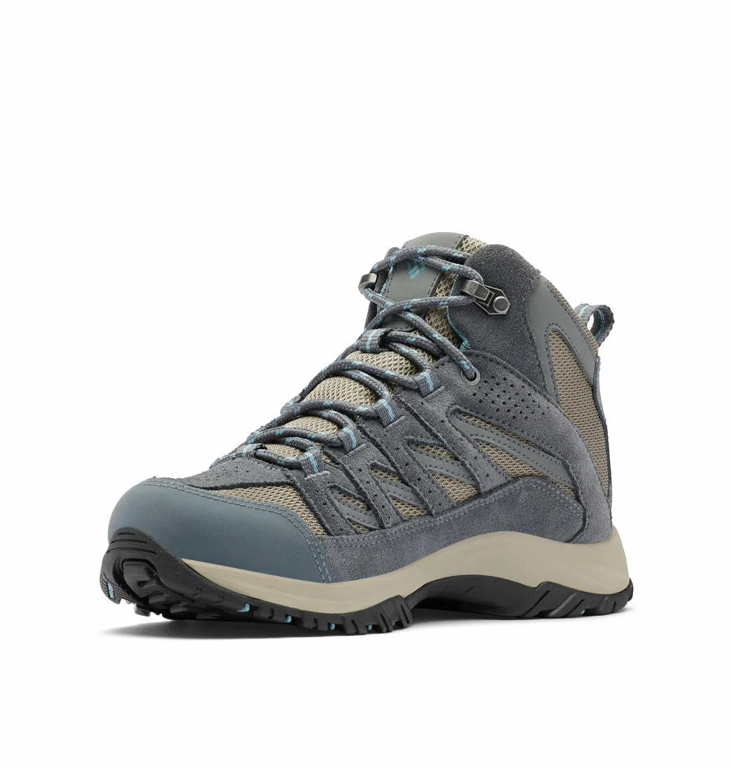 Columbia Women Grey CRESTWOOD MID Water Resistant Shoes