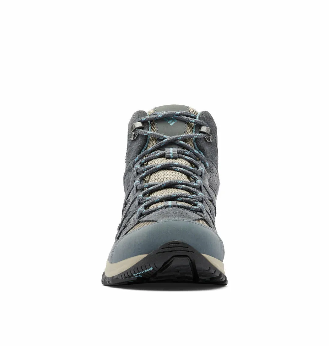 Columbia Women Grey CRESTWOOD MID Water Resistant Shoes