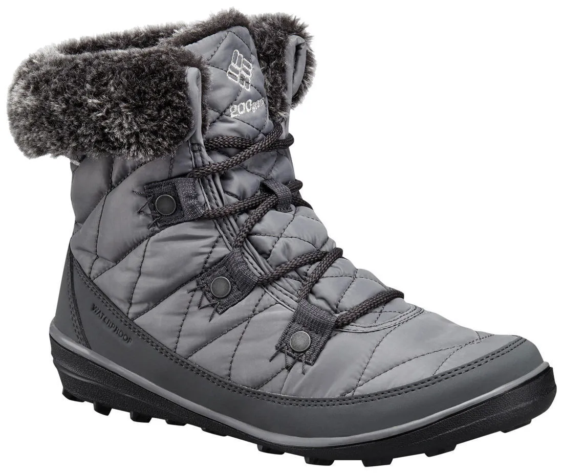 Columbia Women Grey HEAVENLY SHORTY OMNI-HEAT Water Resistant Shoes
