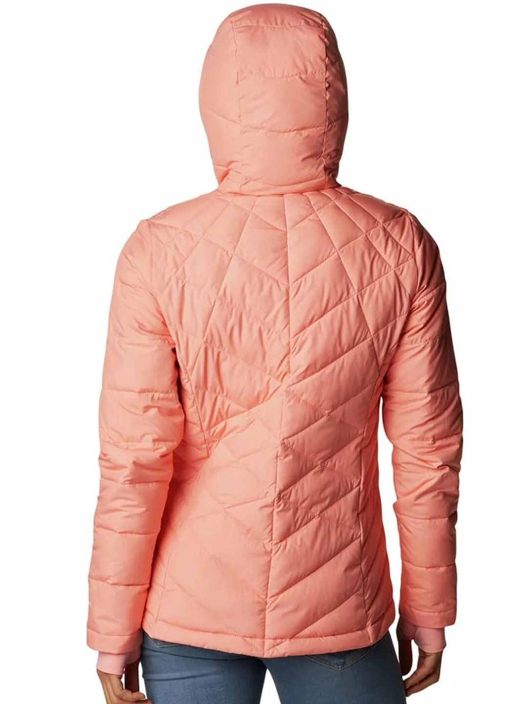 Columbia Women Orange Omni-Heat Reflective Heavenly Hooded Jacket