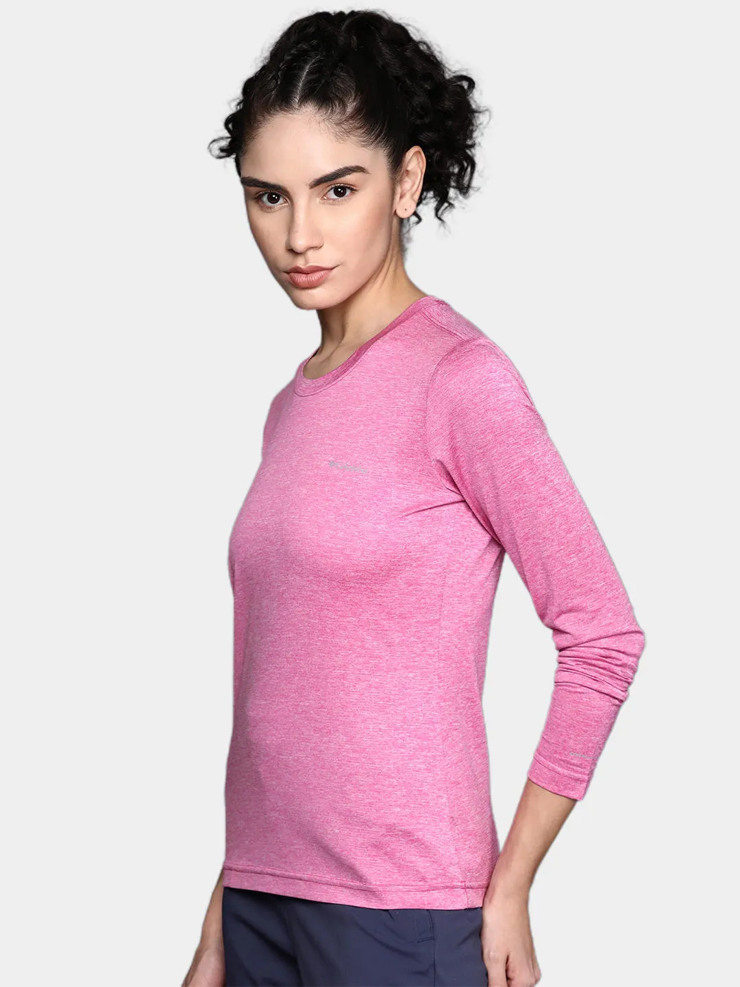 Columbia Women Pink Omni-Wick Hike Tshirt