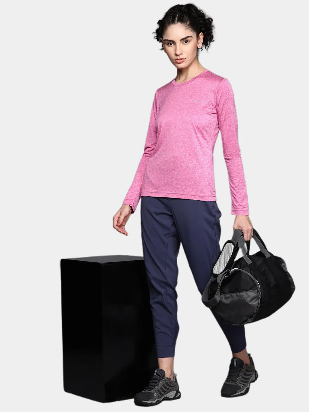 Columbia Women Pink Omni-Wick Hike Tshirt