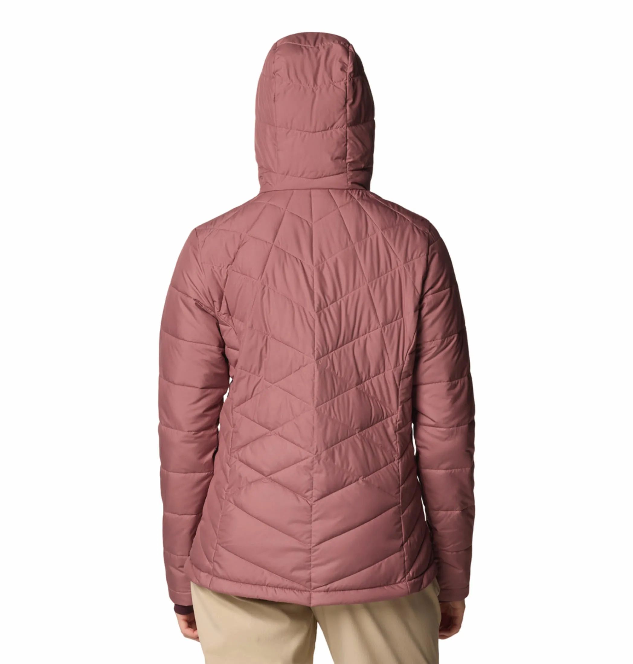 Columbia Women Red Omni-Heat Reflective Heavenly Hooded Jacket