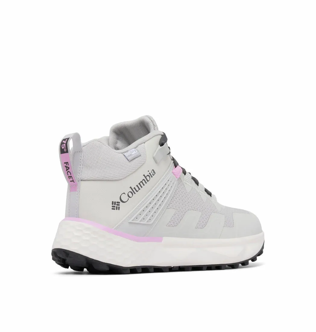 Columbia Womens Grey Facet 75 Mid Outdry Shoes
