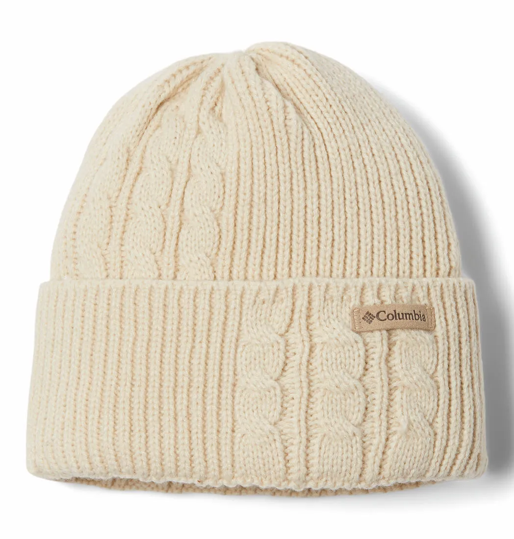 Columbia Womens Off White Agate Pass Cable Knit Beanie
