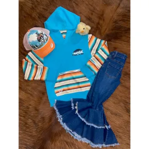 Cowboy Hardware Kids Sunset Horse Pullover