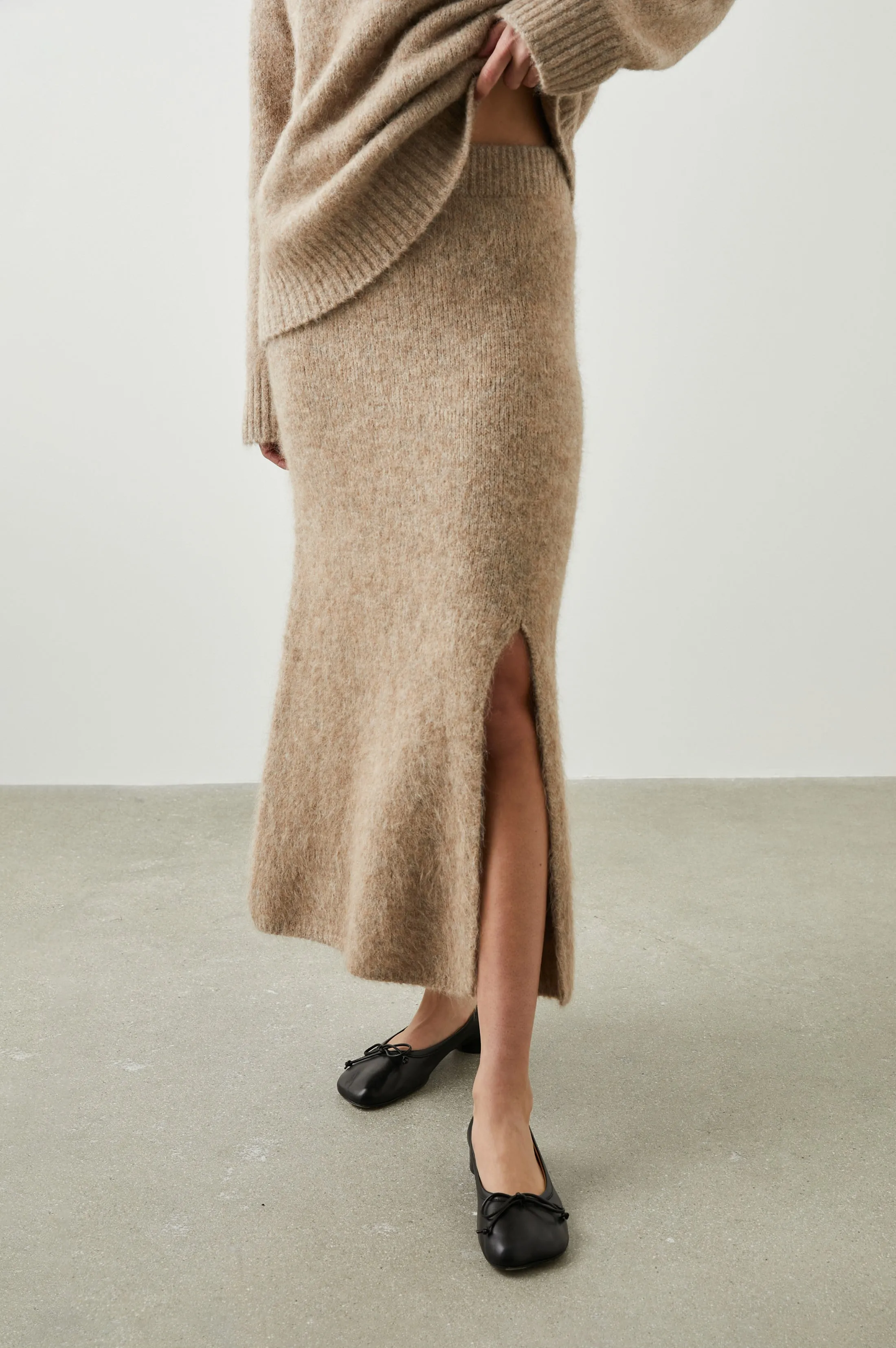 DIANA SKIRT - OATMEAL Rails