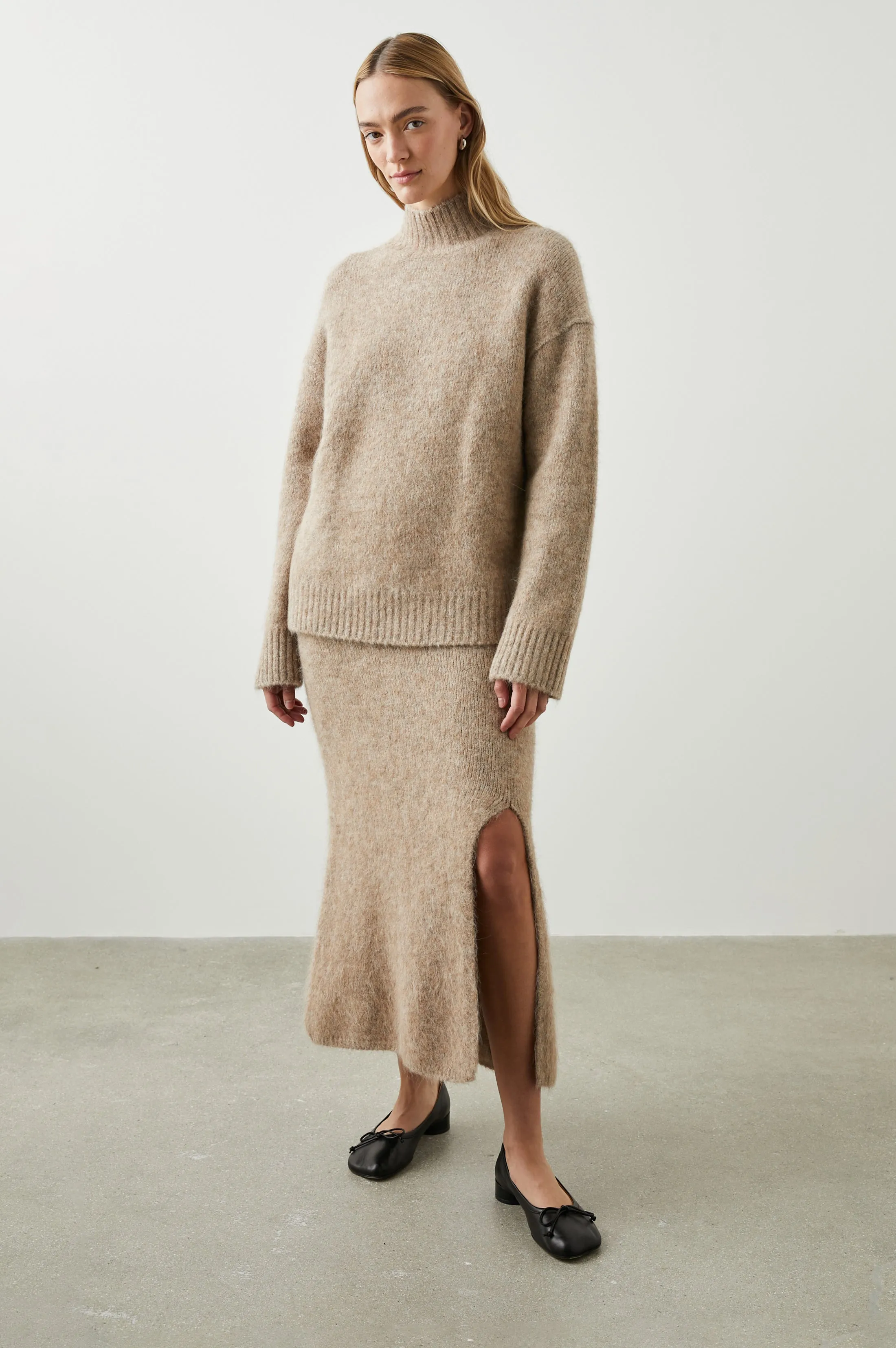 DIANA SKIRT - OATMEAL Rails