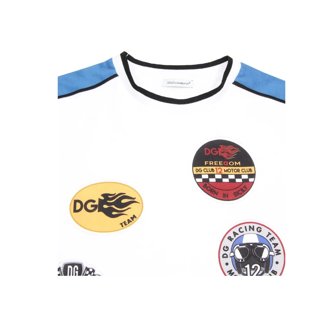 Dolce & Gabbana Kids Motor Club White Top