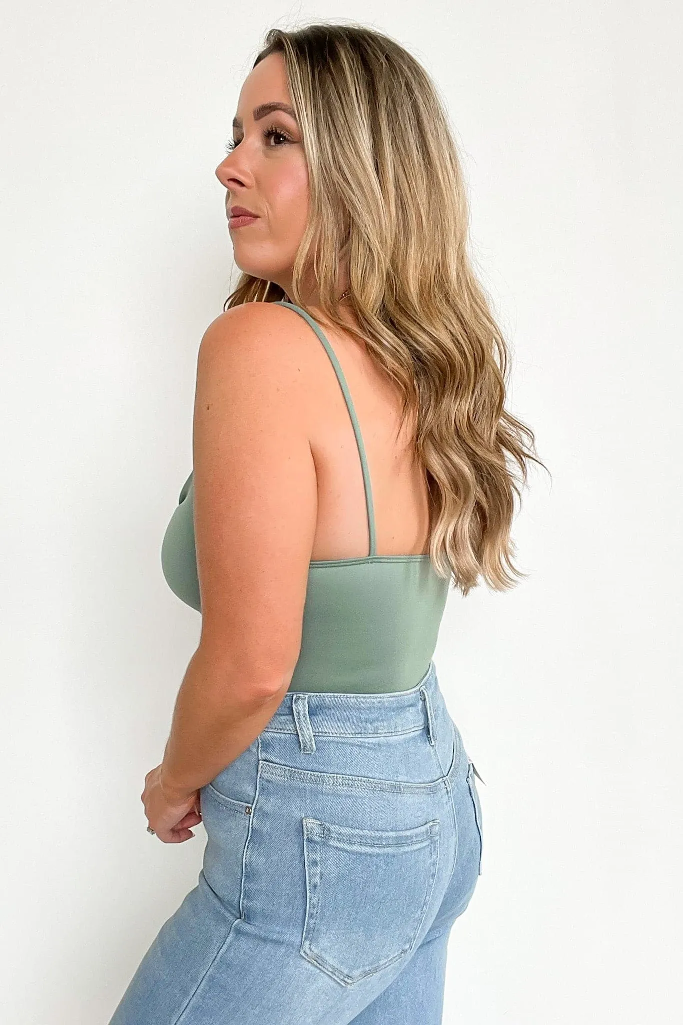 Elianna Surplice V-Neck Bodysuit - FINAL SALE
