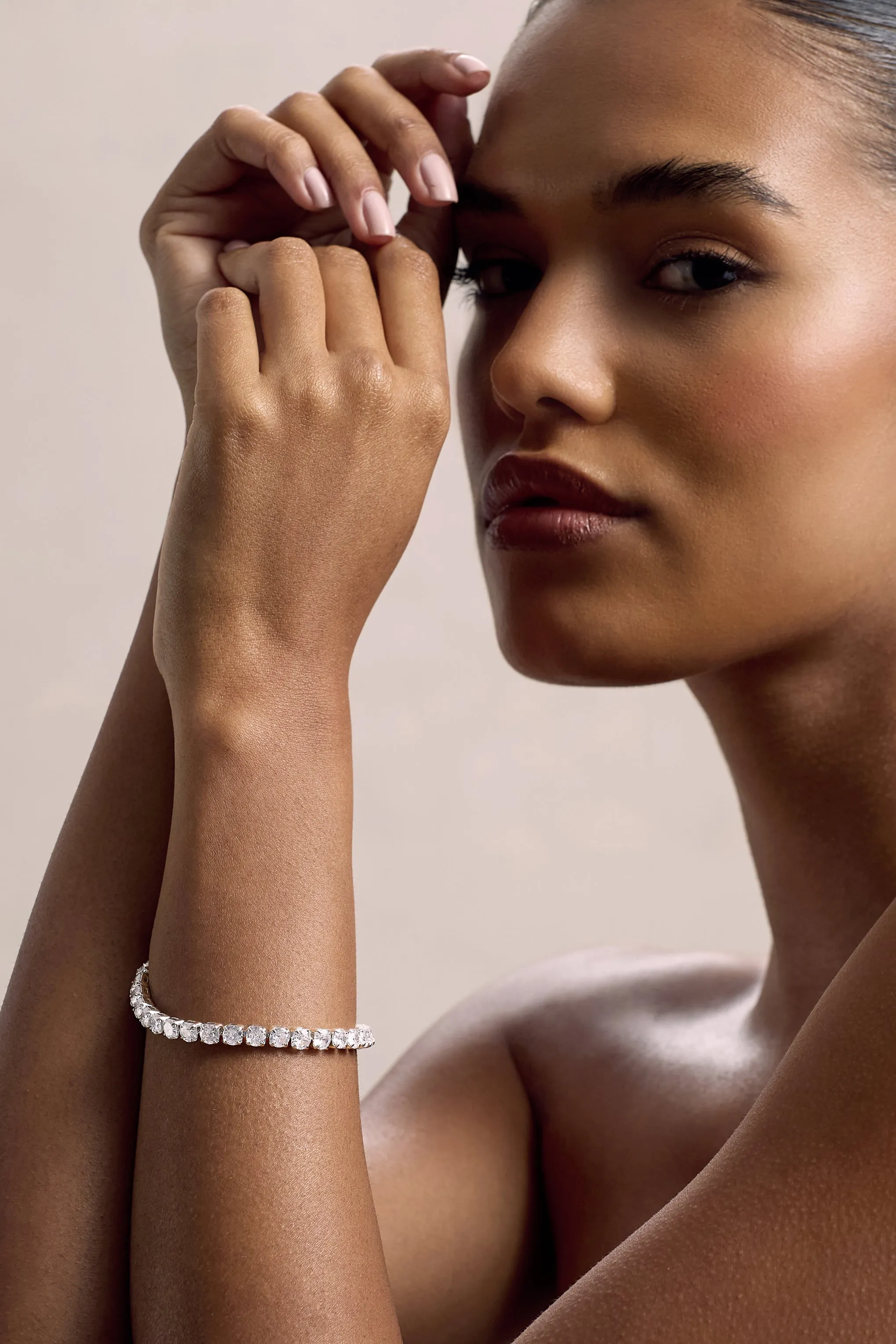 Elysia | Silver Diamante Bracelet Club L London