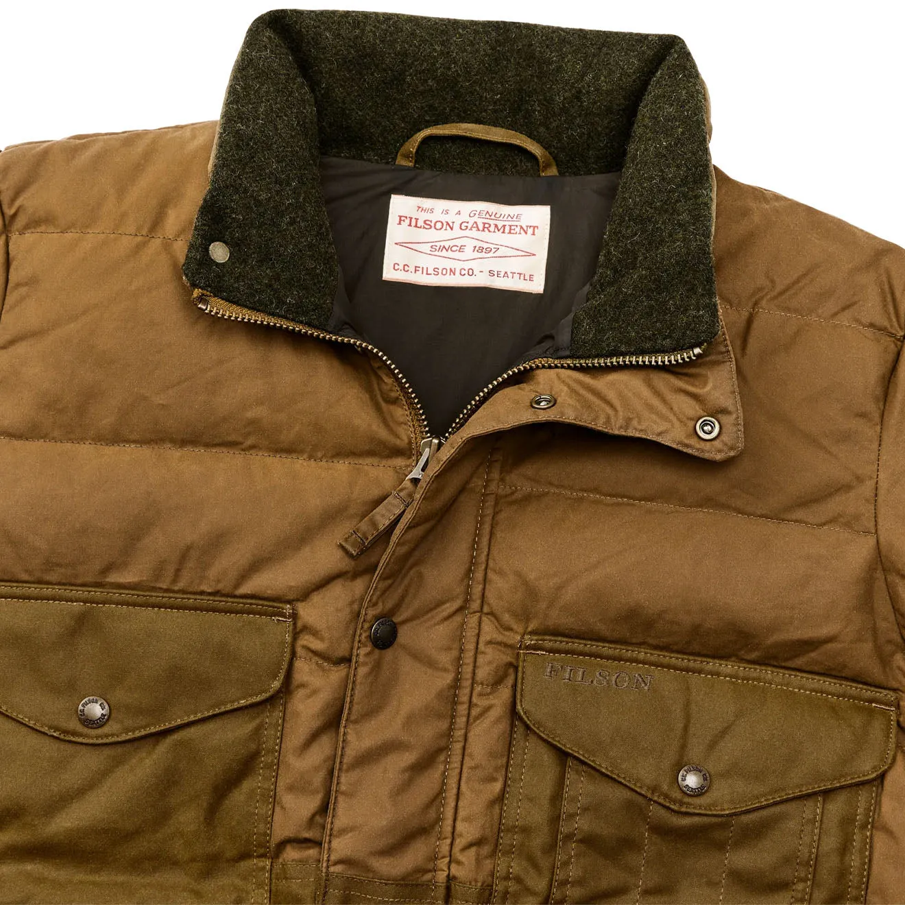 Filson Down Cruiser Dark Tan