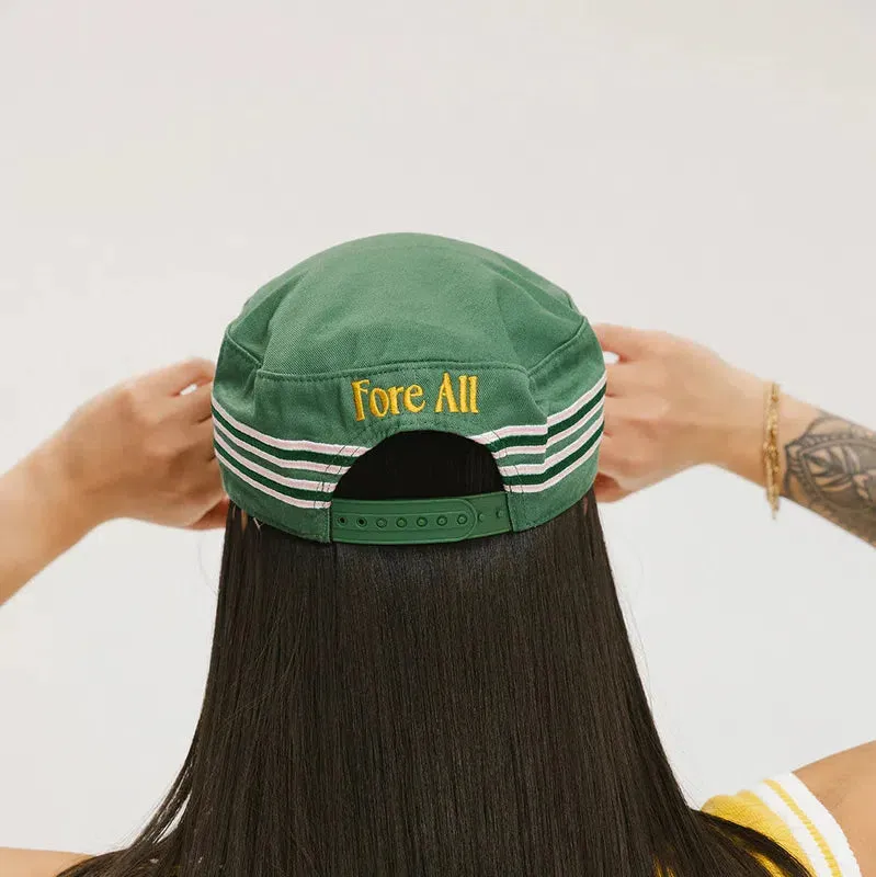 Fore All Caddy Cap - Green/Mustard