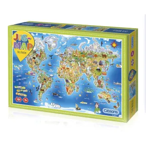 Gibsons Our World Jigmap 250 Piece Jigsaw Puzzle