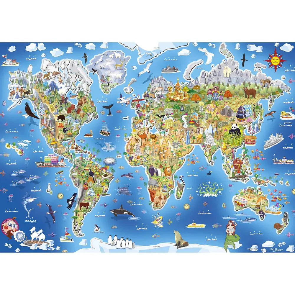 Gibsons Our World Jigmap 250 Piece Jigsaw Puzzle