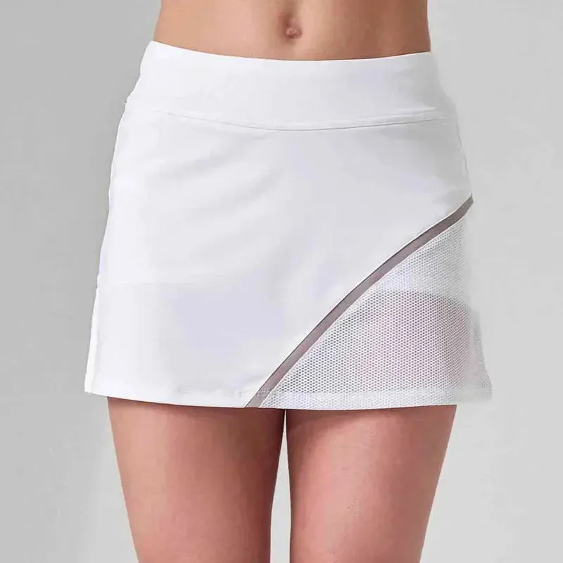 InPhorm Elise Skort (13.5") - White/Latte