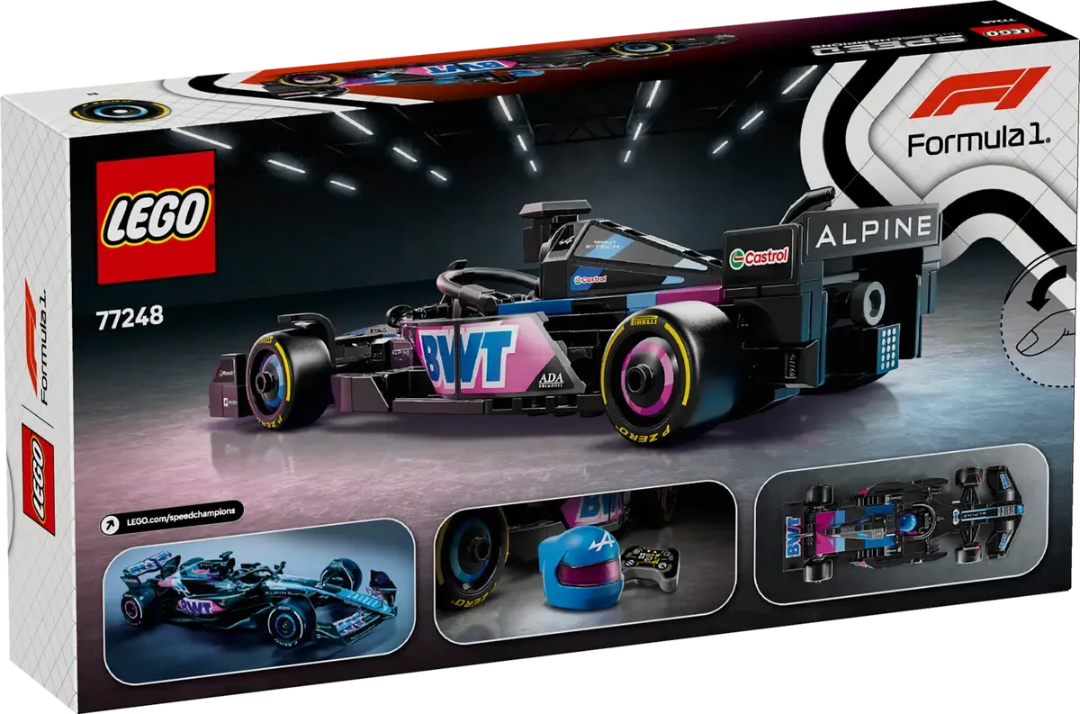 Lego Speed Champions BWT Alpine F1 Team A524 Race Car 77248