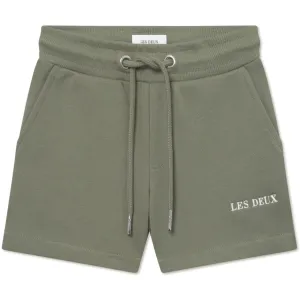 Les Deux Kids Lichen Green Dexter Sweatshorts