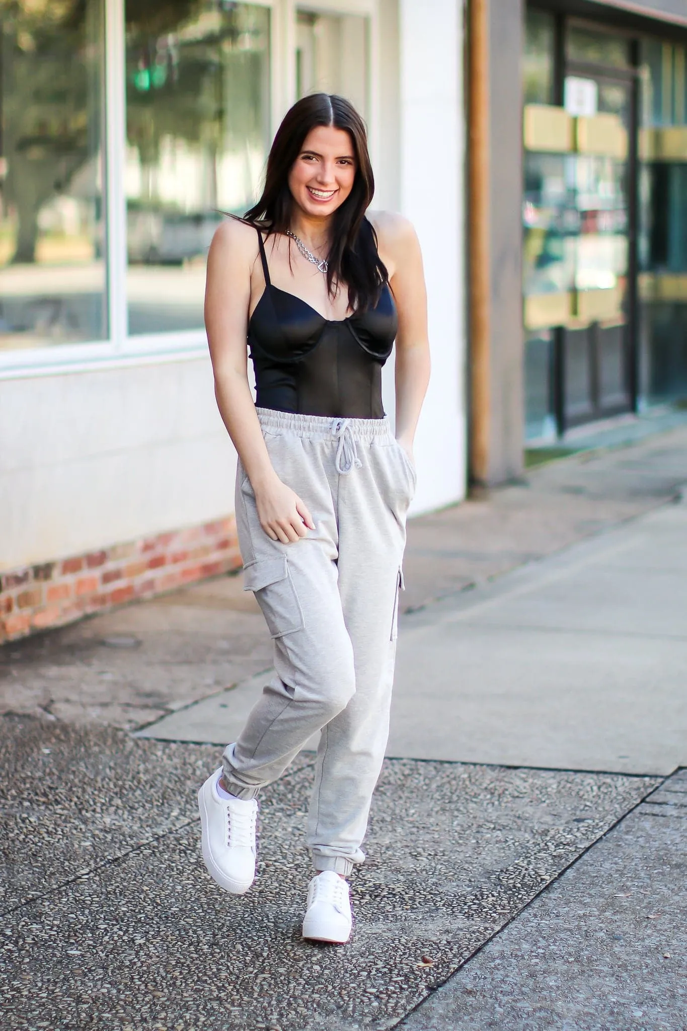 Living Luxe Satin Bustier Bodysuit - FINAL SALE
