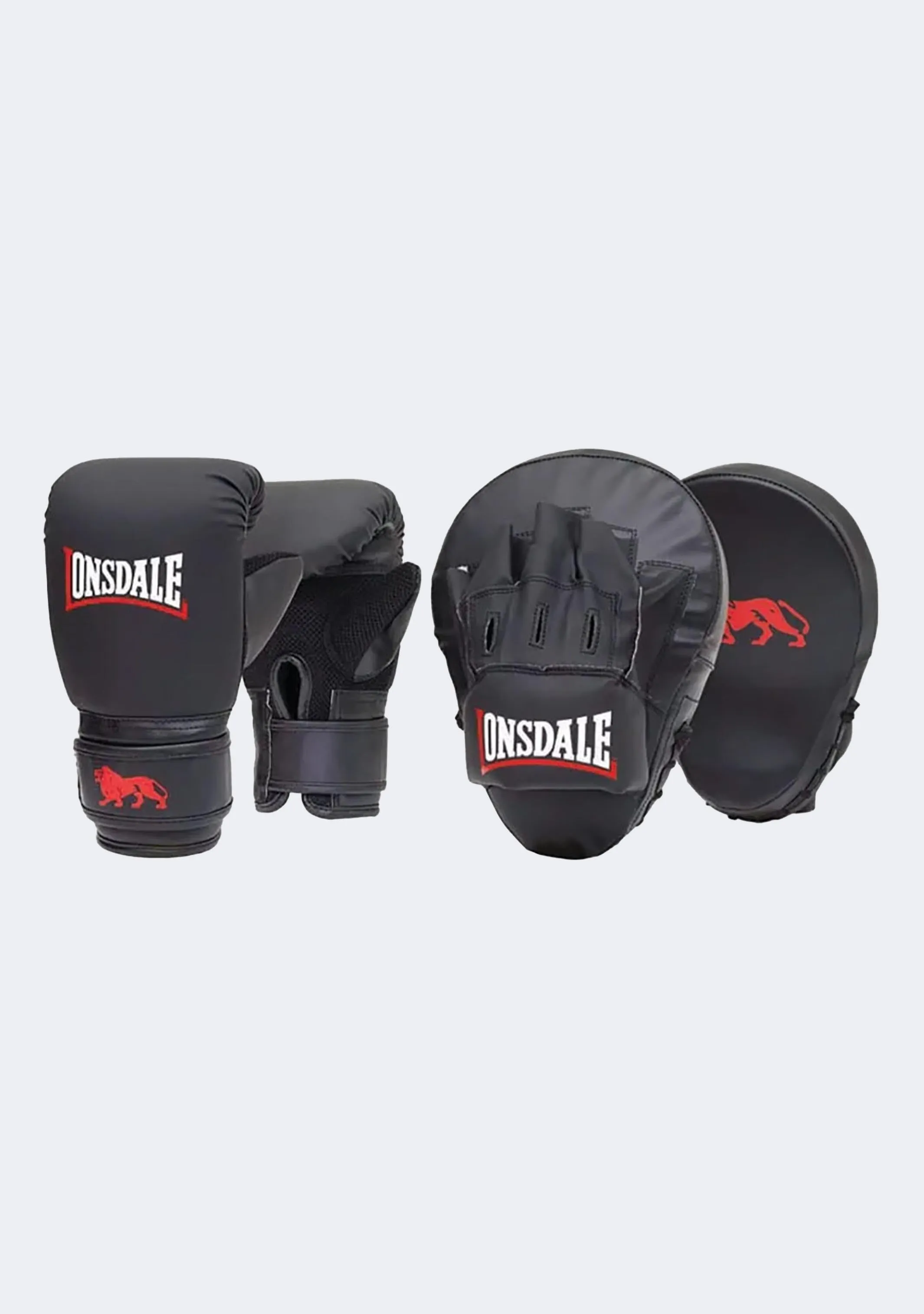 Lonsdale Bag Glove and Mitt Combo