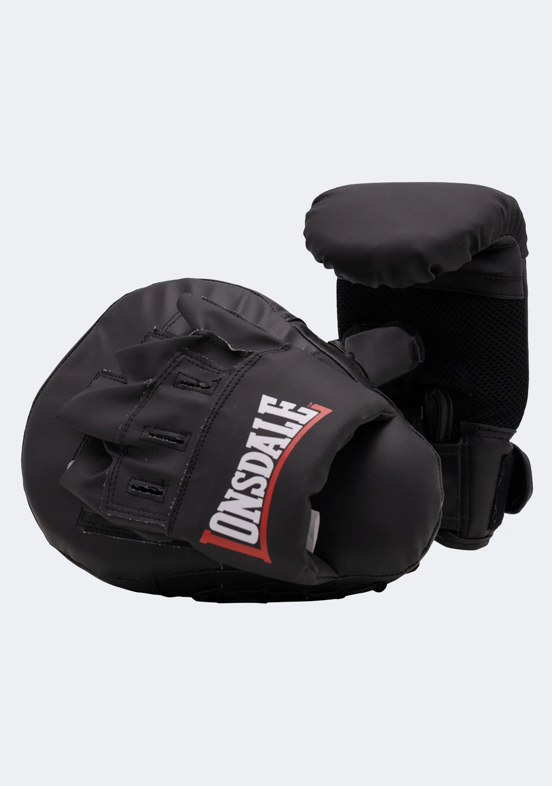 Lonsdale Bag Glove and Mitt Combo