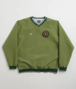 Magenta Tres Tech V Neck Sweatshirt - Forest Green