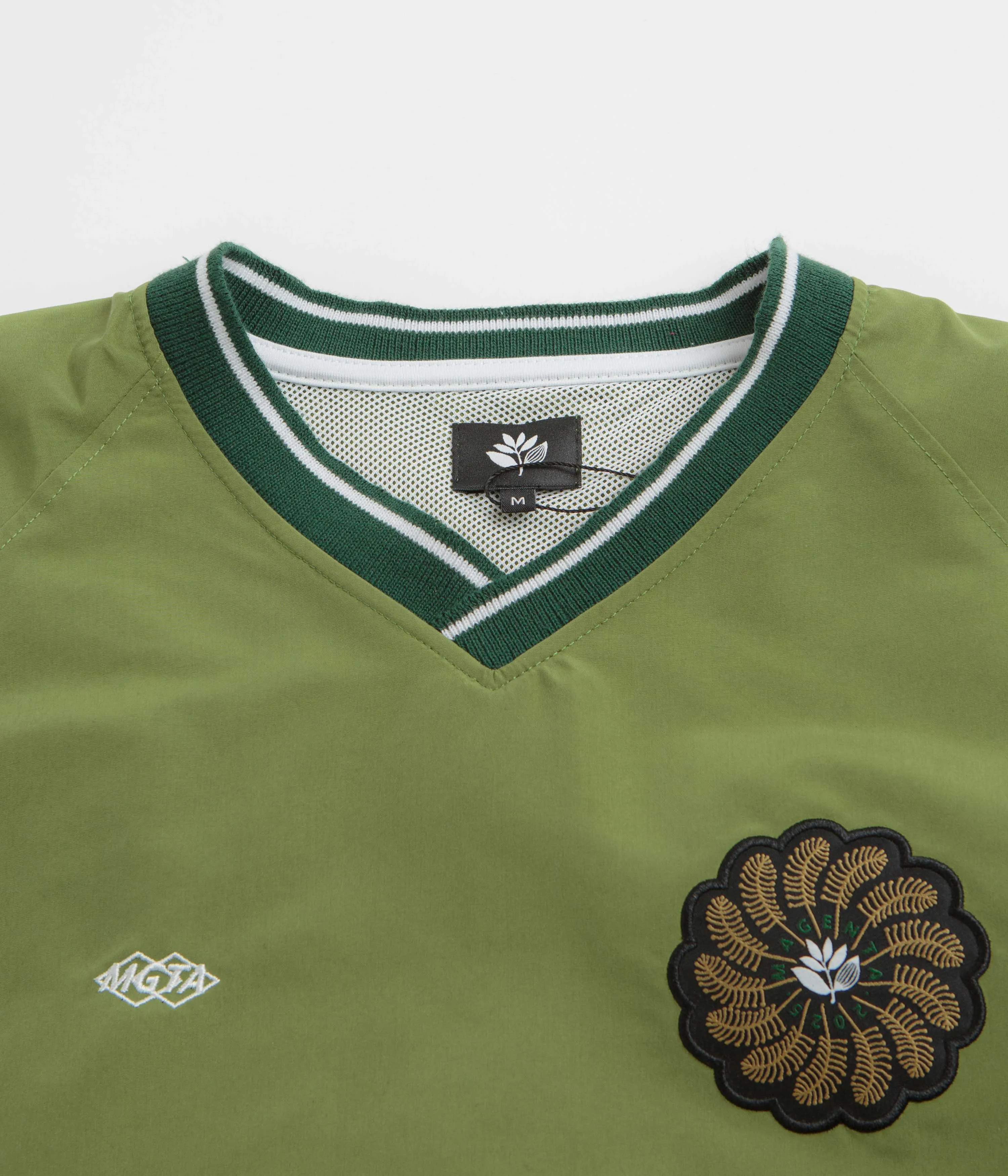 Magenta Tres Tech V Neck Sweatshirt - Forest Green