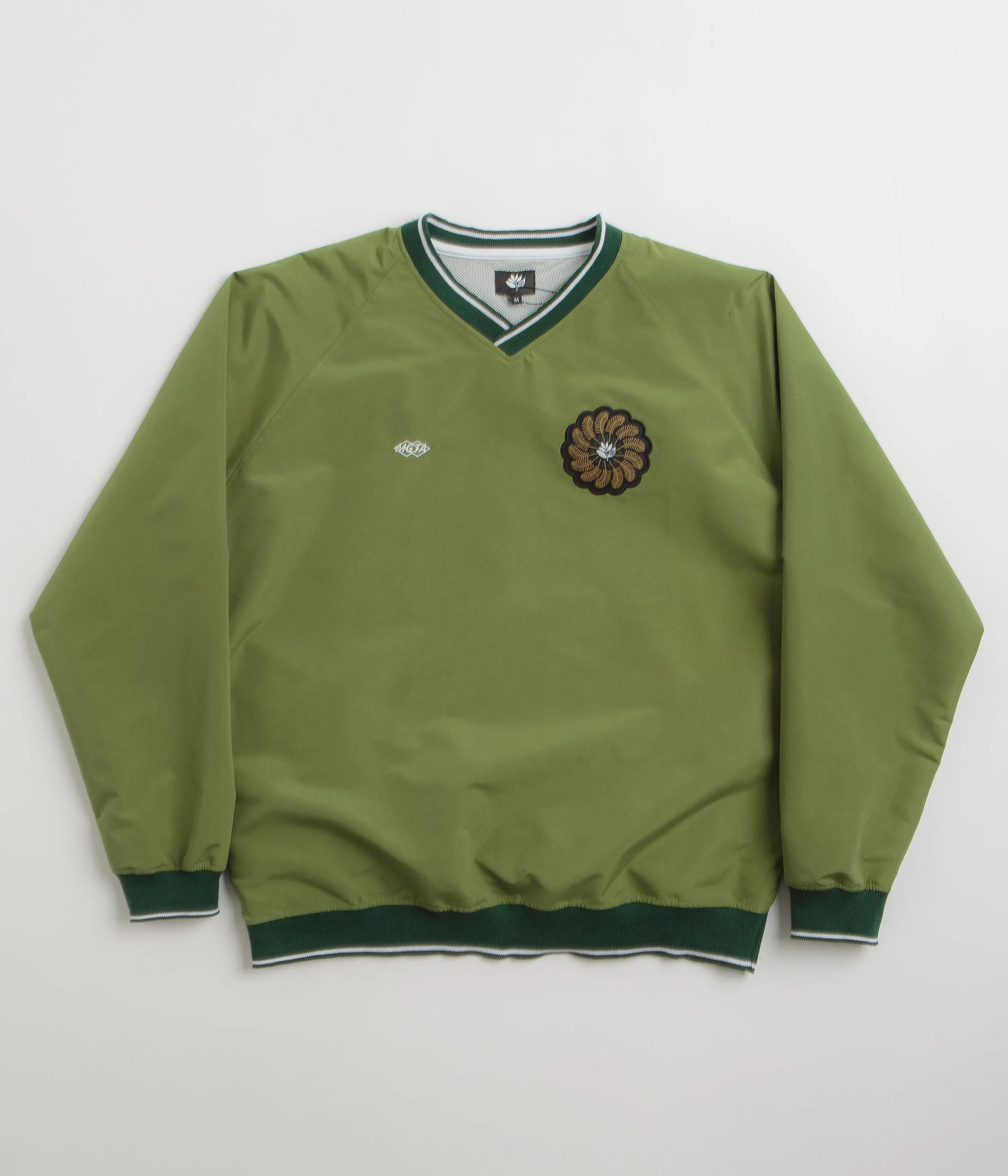 Magenta Tres Tech V Neck Sweatshirt - Forest Green