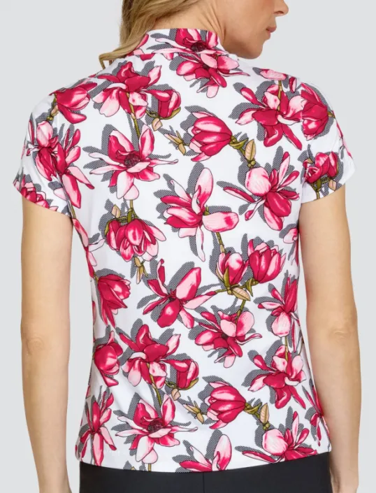 New Tail Rosalia 6.5" Sleeve Golf Top - Sweet Magnolia Size XXL. MSP$96